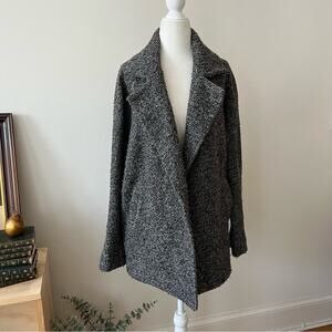 Subdued Boucle Knit Oversized Coat